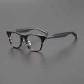 Colton Vintage Acetate Eyeglasses Frame Rectangle Frames Southood Stripe gray